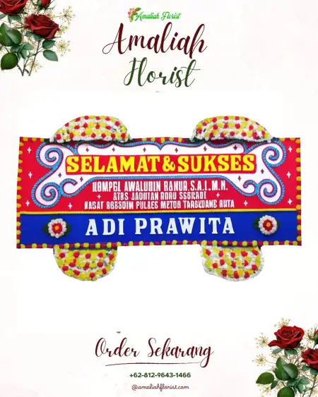 Papan Bunga Ucapan Selamat Damar